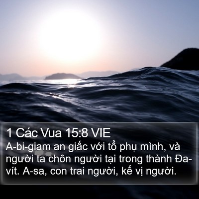 1 Các Vua 15:8 VIE Bible Verse Image