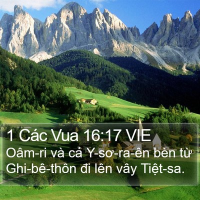 1 Các Vua 16:17 VIE Bible Verse Image