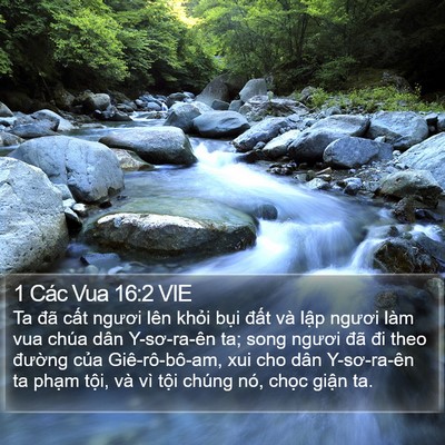 1 Các Vua 16:2 VIE Bible Verse Image