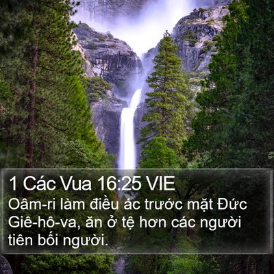 1 Các Vua 16:25 VIE Bible Verse Image