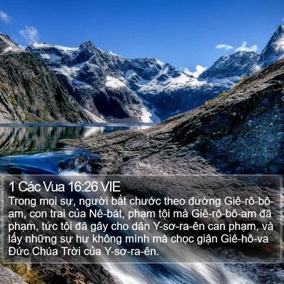 1 Các Vua 16:26 VIE Bible Verse Image