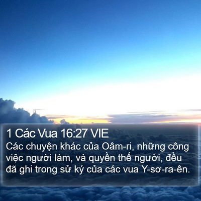 1 Các Vua 16:27 VIE Bible Verse Image