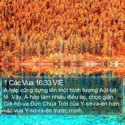1 Các Vua 16:33 VIE Bible Verse Image