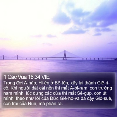 1 Các Vua 16:34 VIE Bible Verse Image