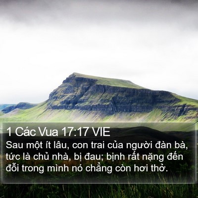 1 Các Vua 17:17 VIE Bible Verse Image