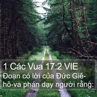 1 Các Vua 17:2 VIE Bible Verse Image