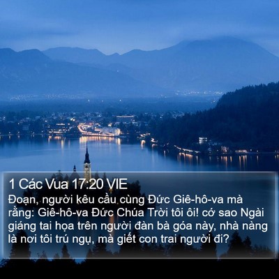 1 Các Vua 17:20 VIE Bible Verse Image