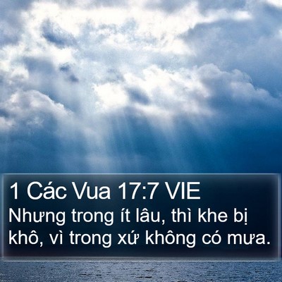 1 Các Vua 17:7 VIE Bible Verse Image