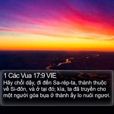 1 Các Vua 17:9 VIE Bible Verse Image