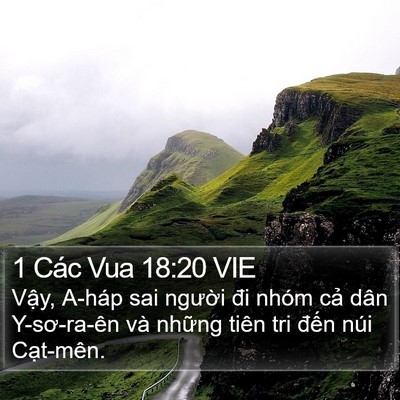 1 Các Vua 18:20 VIE Bible Verse Image