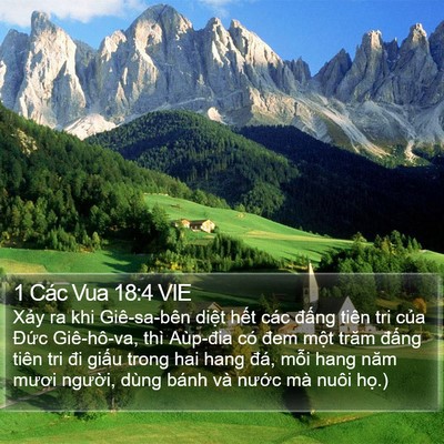 1 Các Vua 18:4 VIE Bible Verse Image