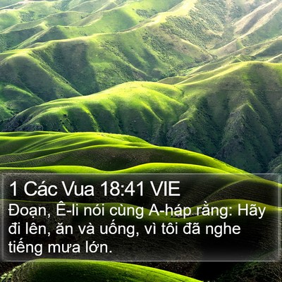 1 Các Vua 18:41 VIE Bible Verse Image