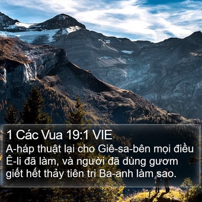 1 Các Vua 19:1 VIE Bible Verse Image