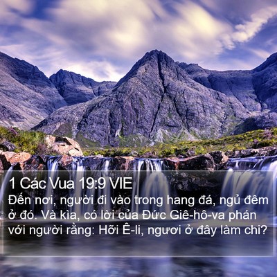 1 Các Vua 19:9 VIE Bible Verse Image