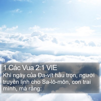 1 Các Vua 2:1 VIE Bible Verse Image