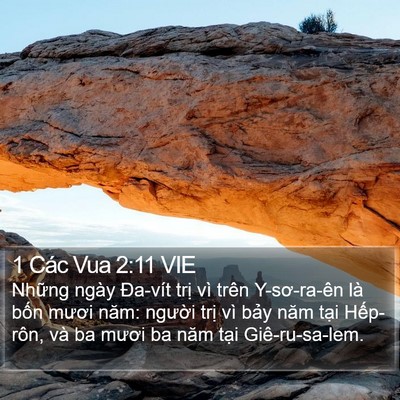 1 Các Vua 2:11 VIE Bible Verse Image