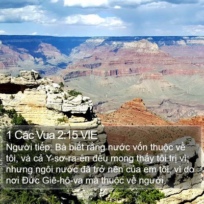 1 Các Vua 2:15 VIE Bible Verse Image