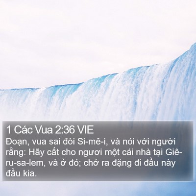 1 Các Vua 2:36 VIE Bible Verse Image