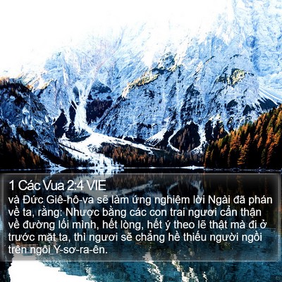 1 Các Vua 2:4 VIE Bible Verse Image