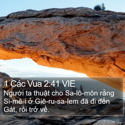 1 Các Vua 2:41 VIE Bible Verse Image