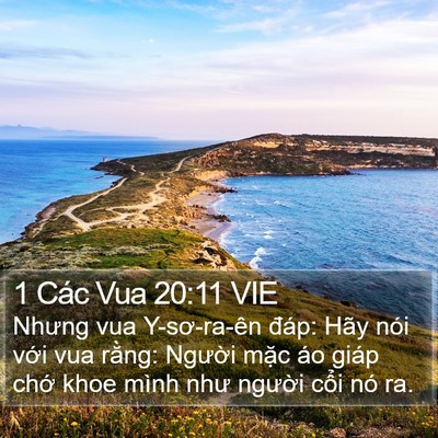 1 Các Vua 20:11 VIE Bible Verse Image