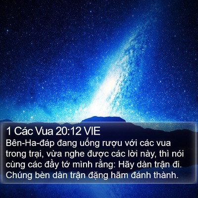 1 Các Vua 20:12 VIE Bible Verse Image