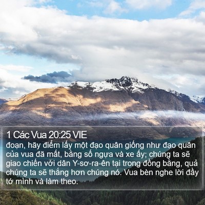 1 Các Vua 20:25 VIE Bible Verse Image