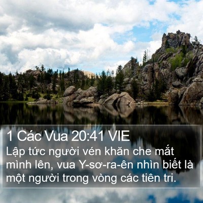 1 Các Vua 20:41 VIE Bible Verse Image