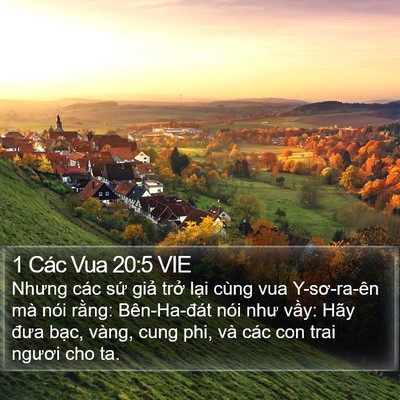 1 Các Vua 20:5 VIE Bible Verse Image