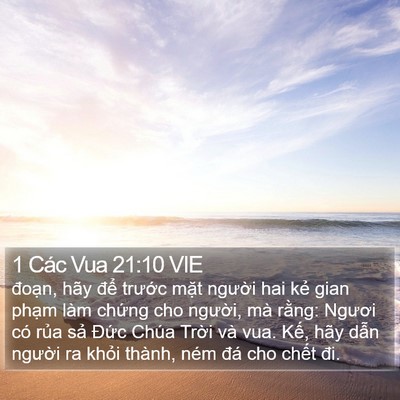 1 Các Vua 21:10 VIE Bible Verse Image