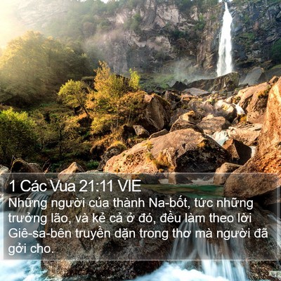 1 Các Vua 21:11 VIE Bible Verse Image
