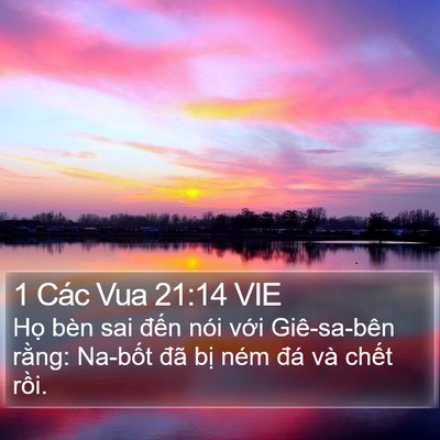 1 Các Vua 21:14 VIE Bible Verse Image