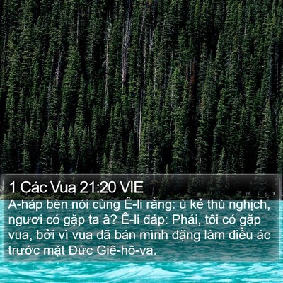 1 Các Vua 21:20 VIE Bible Verse Image