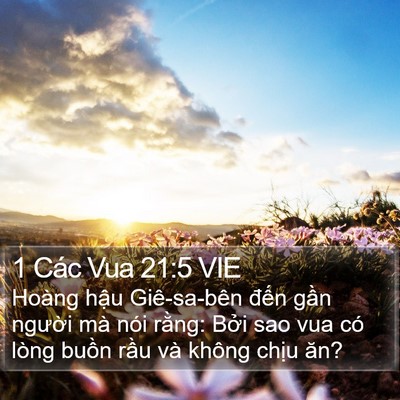 1 Các Vua 21:5 VIE Bible Verse Image
