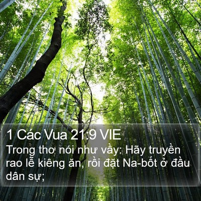 1 Các Vua 21:9 VIE Bible Verse Image