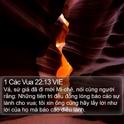 1 Các Vua 22:13 VIE Bible Verse Image