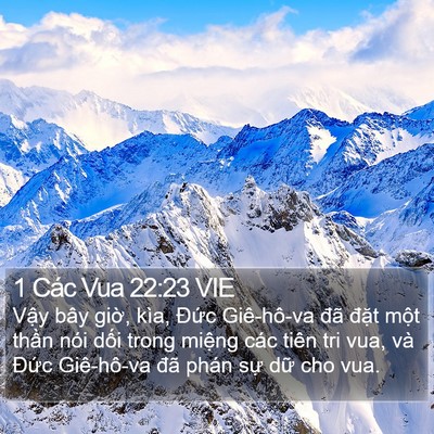 1 Các Vua 22:23 VIE Bible Verse Image