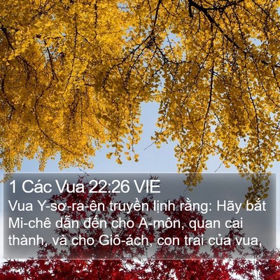 1 Các Vua 22:26 VIE Bible Verse Image