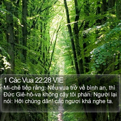 1 Các Vua 22:28 VIE Bible Verse Image