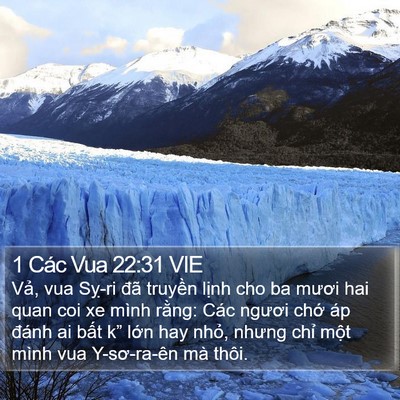 1 Các Vua 22:31 VIE Bible Verse Image