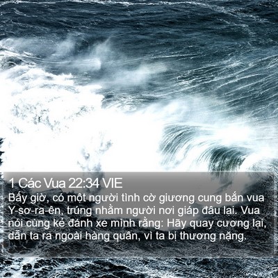 1 Các Vua 22:34 VIE Bible Verse Image