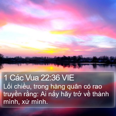 1 Các Vua 22:36 VIE Bible Verse Image