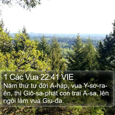 1 Các Vua 22:41 VIE Bible Verse Image