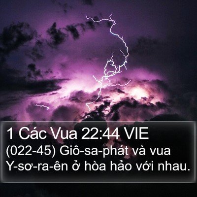 1 Các Vua 22:44 VIE Bible Verse Image