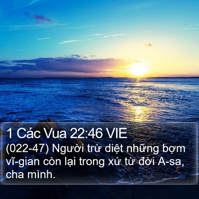1 Các Vua 22:46 VIE Bible Verse Image