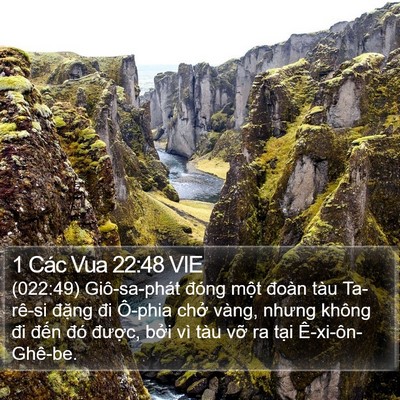 1 Các Vua 22:48 VIE Bible Verse Image