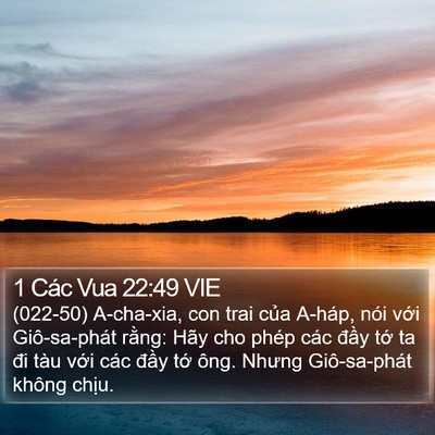1 Các Vua 22:49 VIE Bible Verse Image