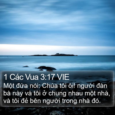 1 Các Vua 3:17 VIE Bible Verse Image