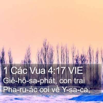 1 Các Vua 4:17 VIE Bible Verse Image