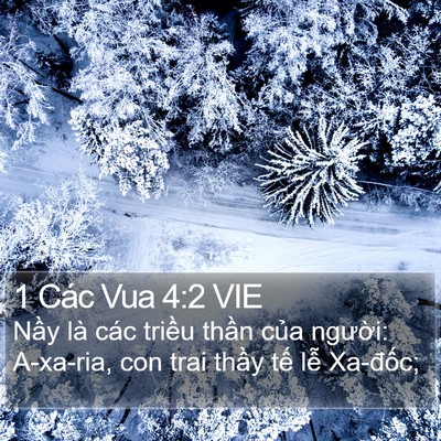 1 Các Vua 4:2 VIE Bible Verse Image